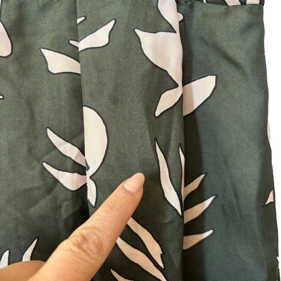 Marni 100% Silk Green Floral Tea Dress Women’s Size 2 Italian Flouce Feminine - Picture 13 of 16